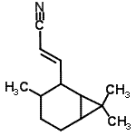 CAS#: 68803-99-6， (E)-3-(3,7,7-trimethylnorcaran-2-yl)prop-2-enenitrile