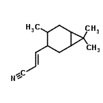 CAS 登录号：68804-00-2， (E)-3-(4,7,7-三甲基去甲蒈-3-基)丙-2-烯腈