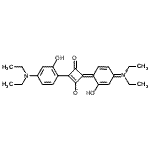 structure of CAS# 68842-66-0, (4E)-2-[4-(Diethylamino)-2-hydroxyphenyl]-4-[4-(diethyliminio)-2-hydroxy-2,5-cyclohexadien-1-ylidene]-3-oxo-1-cyclobuten-1-olate;1,3-BIS(2<wbr>-HYDROXY-<wbr>4-DIETHYL<wbr>AMINO-PHE<wbr>NYL)-2-OX<wbr>O-CYCLOBU<wbr>TENYLIUM-<wbr>4-OLAT