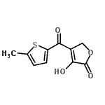 CAS#: 688801-94-7， 3-Hydroxy-4-[(5-methyl-2-thienyl)carbonyl]-2(5H)-furanone