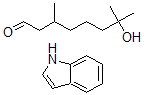 CAS 登录号：68908-82-7， 7-羟基-3,7-二甲基-辛醛与1H-吲哚反应产物