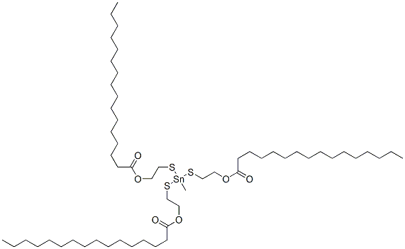CAS#: 68928-41-6， (Methylstannylidyne)Tris(Thioethylene) Tripalmitate