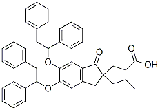CAS#: 68935-40-0， 5,6-Bis(Dibenzyloxy)-1-Oxo-2-Propyl-2-Indanpropionic Acid