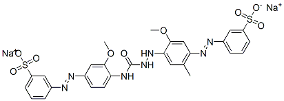 CAS#: 68958-99-6， Disodium 3-[[3-Methoxy-4-[[[2-Methoxy-5-Methyl-4-[(3-Sulphonatophenyl)Azo]Anilino]Carbamoyl]Amino]Phenyl]Azo]Benzenesulphonate