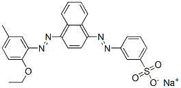 CAS#: 68959-00-2， Sodium 3-[[4-[(2-Ethoxy-5-Methylphenyl)Azo]-1-Naphthyl]Azo]Benzenesulphonate