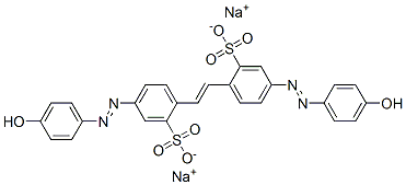CAS#: 68966-53-0， 4,4'-Bis[(4-Hydroxyphenyl)Azo]Stilbene-2,2'-Disulphonic Acid, Sodium Salt