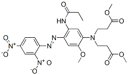 CAS#: 68992-00-7， Methyl N-[4-[(2,4-Dinitrophenyl)Azo]-2-Methoxy-5-[(1-Oxopropyl)Amino]Phenyl]-N-(3-Methoxy-3-Oxopropyl)-beta-Alaninate