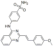 CAS#: 69019-07-4， 4-[[2-[2-(4-Methoxyphenyl)Ethenyl]Quinazolin-4-Yl]Amino]Benzenesulfonamide