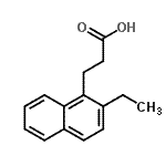 CAS#: 690243-54-0， 3-(2-Ethyl-1-naphthyl)propanoic acid