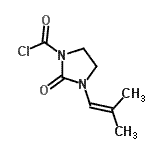 CAS#: 69048-84-6， 3-(2-Methyl-1-propen-1-yl)-2-oxo-1-imidazolidinecarbonyl chloride