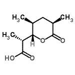CAS#: 69056-12-8， (2R)-2-[(2S,3S,5R)-3,5-Dimethyl-6-oxotetrahydro-2H-pyran-2-yl]propanoic acid
