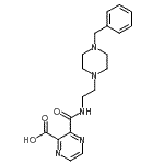 CAS#: 690626-19-8， 3-{[2-(4-Benzyl-1-piperazinyl)ethyl]carbamoyl}-2-pyrazinecarboxylic acid