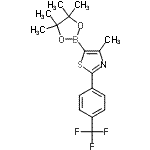 CAS#: 690631-96-0， 4-Methyl-5-(4,4,5,5-tetramethyl-1,3,2-dioxaborolan-2-yl)-2-[4-(trifluoromethyl)phenyl]-1,3-thiazole