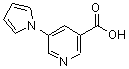 结构式 CAS# 690632-31-6, 5-(1H-吡咯-1-基)烟酸
