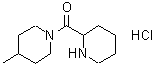 structure of CAS# 690634-80-1, (4-Methyl-1-piperidinyl)(2-piperidinyl)methanone hydrochloride (1:1);(4-Methyl<wbr>-1-piperi<wbr>dinyl)(2-<wbr>piperidin<wbr>yl)methan<wbr>one hydro<wbr>chloride;(4-methyl<wbr>piperidin<wbr>-1-yl)(pi<wbr>peridin-2<wbr>-yl)metha<wbr>none hydr<wbr>ochloride;4-Methyl-1-(piperidin-2-ylcarbonyl)piperidine hydrochloride
