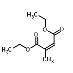 CAS 登录号:691-83-8, 二乙基(2Z)-2-甲基-2-丁烯二酸酯