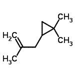 CAS#: 69147-03-1， 1,1-Dimethyl-2-(2-methyl-2-propen-1-yl)cyclopropane