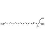 structure of CAS# 6918-48-5, (2S,3R,4E)-2-Amino-4-Heptadecene-1,3-Diol;