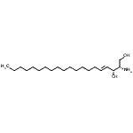 structure of CAS# 6918-49-6, (2S,3R,4E)-2-Amino-4-Icosene-1,3-Diol;