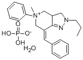 CAS#: 69194-32-7， 3,3a,4,5,6,7-Hexahydro-5-Methyl-5-Phenyl-7-(Phenylmethylene)-2-Propyl-2H-Pyrazolo(4,3-c)Pyridine Phosphate Hydrate (1:1:1)