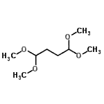structure of CAS# 6922-39-0, 1,1,4,4-Tetramethoxybutane;Succinaldehyde Bis(dimethyl Acetal);SUCCINALDEHYDEBIS(DIMETHYLACETAL)