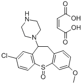 CAS 登录号：69231-73-8， 1-(8-氯-10,11-二氢-3-甲氧基二苯并(b,f)硫杂卓-10-基)-哌嗪 S-氧化物 (Z)-2-丁烯二酸酯(1:1)