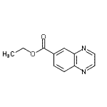 structure of CAS# 6924-72-7, Ethyl 6-Quinoxalinecarboxylate;6-(Ethoxycarbonyl)quinoxaline;ethyl quinoxaline-6-carboxylate;MFCD09998746
