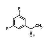 结构式 CAS# 692732-03-9, (1S)-1-(3,5-二氟苯基)乙醇