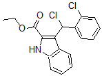 CAS#: 69368-70-3， 3-[Chloro(2-Chlorophenyl)Methyl]-1H-Indole-2-carboxylic Acid Ethyl Ester