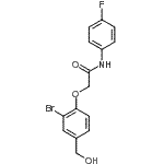 CAS#: 693813-03-5， 2-[2-Bromo-4-(hydroxymethyl)phenoxy]-N-(4-fluorophenyl)acetamide