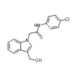 CAS#: 693821-14-6， N-(4-Chlorophenyl)-2-[3-(hydroxymethyl)-1H-indol-1-yl]acetamide