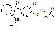 CAS 登录号：69429-85-2， 西洛巴明甲磺酸盐