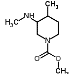 CAS#: 694495-66-4， Methyl 4-methyl-3-(methylamino)-1-piperidinecarboxylate