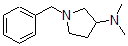 structure of CAS# 69478-77-9, N,N-Dimethyl-1-(Phenylmethyl)-3-Pyrrolidinamine;1-BENZYL-N,N-DIMETHYLPYRROLIDIN-3-AMINE;1-BENZYL-3-(DIMETHYLAMINO)PYRROLIDINE;1-Benzyl-N-Methylpyrrolidin-3-Amine