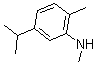CAS#: 6950-94-3， N,2-Dimethyl-5-(1-Methylethyl)-Benzenamine