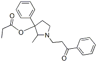 CAS 登录号：69552-01-8， 1-(2-苯甲酰基乙基)-2-甲基-3-苯基吡咯烷-3-醇丙酸酯