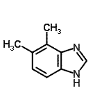 结构式 CAS# 69557-55-7, 4,5-二甲基-1H-苯并咪唑
