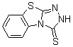 structure of CAS# 6957-85-3, 1,2,4-Triazolo[3,4-b]Benzothiazole-3(2H)-Thione;Nciopen2_002936;1,2,4-Triazolo[3,4-B]Benzothiazole-3(2H)-Thione;Nsc65299