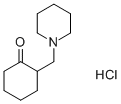 structure of CAS# 6966-09-2, 2-(Piperidylmethyl)-1-Cyclohexanone Hydrochloride;2-(1-Piperidylmethyl)Cyclohexan-1-One Chloride;2-(1-Piperidylmethyl)-1-Cyclohexanone Chloride;2-(Piperidinomethyl)Cyclohexan-1-One Chloride