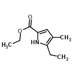 CAS#: 69687-82-7， Ethyl 5-ethyl-4-methyl-1H-pyrrole-2-carboxylate