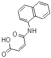 结构式 CAS# 6973-77-9, (2Z)-4-(1-萘基氨基)-4-氧代-2-丁烯酸
