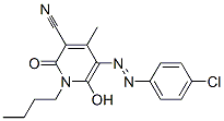 CAS 登录号：69808-32-8， 1-丁基-5-[(4-氯苯基)偶氮]-1,2-二氢-6-羟基-4-甲基-2-氧代烟腈