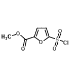 结构式 CAS# 69816-05-3, 甲基5-(氯磺酰基)-2-糠酸酯