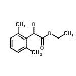 structure of CAS# 698392-47-1, Ethyl (2,6-dimethylphenyl)(oxo)acetate;Ethyl 2,6-dimethylbenzoylformate;MFCD09801409