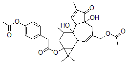 CAS#: 69883-99-4， Benzeneacetic Acid (1aR)-4-(Acetyloxy)-3-[(Acetyloxy)Methyl]-1,1aalpha,1bbeta,4,4a,5,7aalpha,7b,8,9-Decahydro-4abeta,7balpha-Dihydroxy-1,1,6,8alpha-Tetramethyl-5-Oxo-9aH-Cyclopropa[3,4]Benz[1,2-e]Azulen-9aalpha-Yl Ester