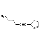 CAS#: 69888-67-1， 3-(1-Hexyn-1-yl)cyclopentene