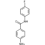 结构式 CAS# 698988-07-7, 4-氨基-N-(4-氟苯基)苯甲酰胺