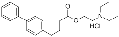 CAS#: 69928-42-3， 4,4-Biphenylcrotonic Acid 2-(Diethylamino)Ethyl Ester Hydrochloride