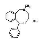 CAS#: 69984-26-5， 5-Methyl-1-phenyl-3,4,5,6-tetrahydro-1H-2,5-benzoxazocine hydrobromide (1:1)