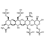 CAS#: 69992-87-6， 2-Acetamido-2,4-dideoxy-6-O-sulfo-beta-D-xylo-hexopyranosyl-(1->3)-6-O-sulfo-beta-D-galactopyranosyl-(1->4)-2-acetamido-2-deoxy-6-O-sulfo-beta-D-glucopyranosyl-(1->3)-6-O-sulfo-beta-D-galactopyranose